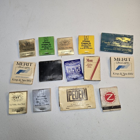 Other - Lot of 14 Random Vintage Advertising‎ Matchbooks